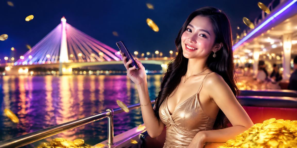 Ứng dụng casino neon sáng rực về đêm tại Cần Thơ